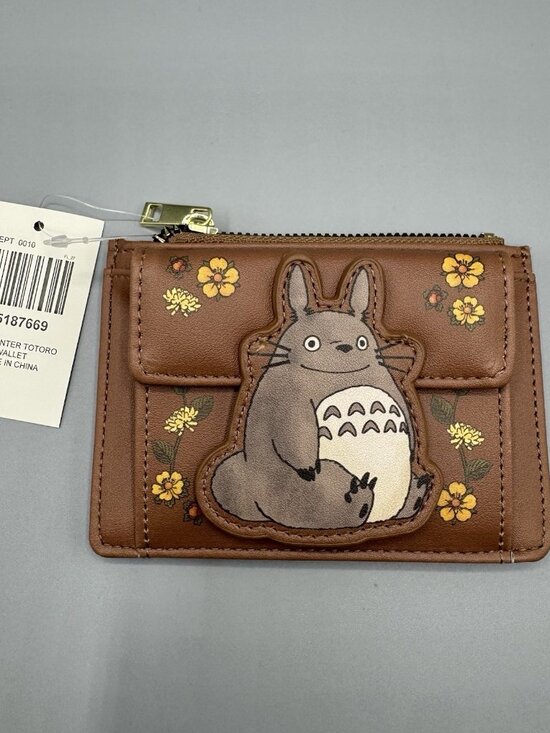 Studio Ghibli Handbags - Studio Ghibli My Neighbor Totoro Floral Mini Zipper Wallet NEW